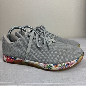 Nobull Gray Floral Athletic Gym Trainer CrossFit Sneakers Low Top M 8/W 9.5